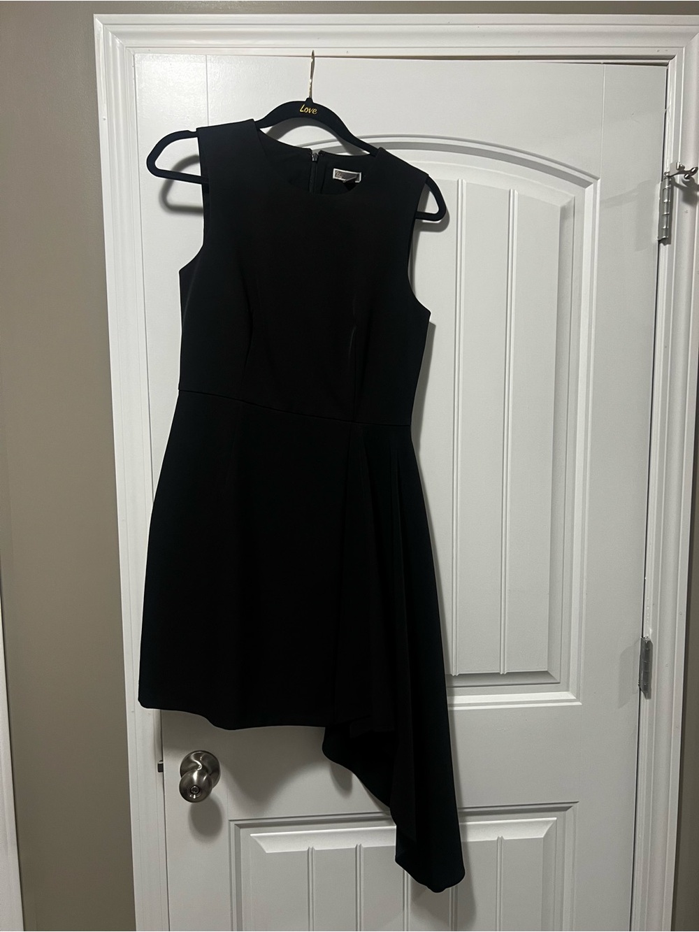 Chelsea & Violet Black Asymmetrical Sleeveless Dress